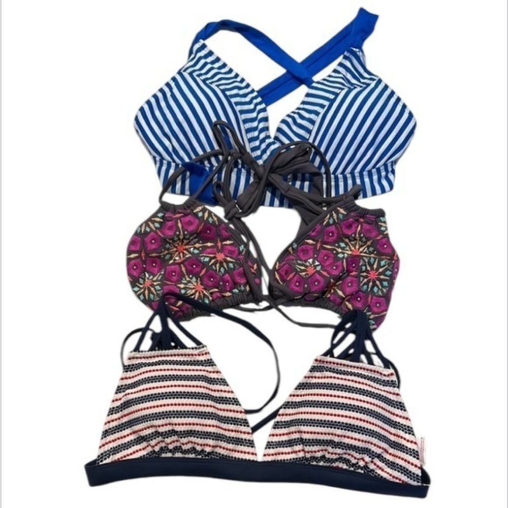 Bikini Swim bundle of 3 tops size medium NWOT